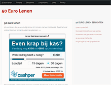 Tablet Screenshot of 50eurolenen.net